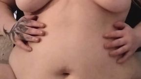 NAKED & PLAYING WITH PREGNANT BELLY