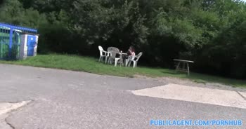 Sabina Black's Outdoor Thrill: Big Tits, Real Czech Amateur Gets Creampied
