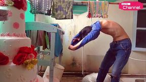 [Hansel Thio Channel] I'_m So Horny When I Want Wash Table Clothes After Wedding Party