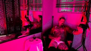 Cigar and jack off sesh.