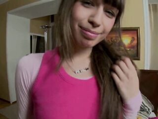 Don't miss this great close-up scene of hunk Milo P railing that enchanting twat slit of cute Rebecca J. Look at her having so much fun as he's working on that admirable shaped pussy.