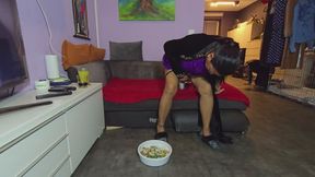 feeding my doggy