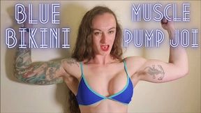 Blue Bikini Muscle Pump and JOI mp4