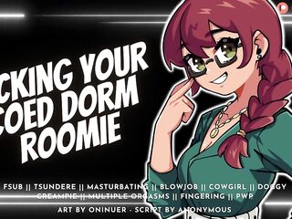 Bang Your Lewd Roomie So This babe Can Focus on Her Exam [Bratty Whore] - Audio Roleplay