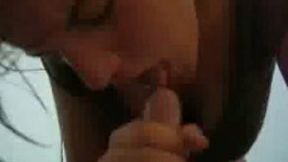 My brunette secretary working on my prick in the office