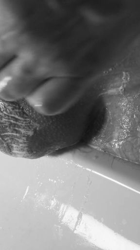 Shave my balls and little uncut cock   Clip 1