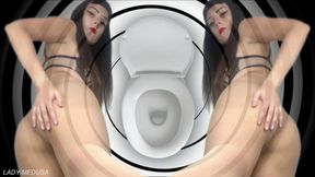(audio) Inhale and keep thinking about how you'd lick my ass - toilet fetish fantasy