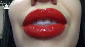 Red lips & lipgloss JOI