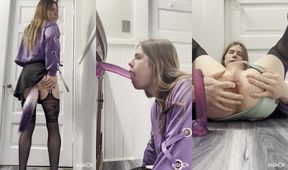 Horny Femboy Kitty Tail Plug Ass Wrecked Gushing Cum Explosion