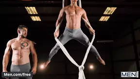 Dante Colle Fucks Dale Missionary While Dale Suspends In Midair With The Aerial Silks - Men