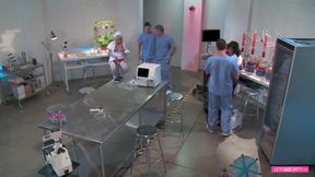 Hot and horny sluts take on 2 doctors cocks