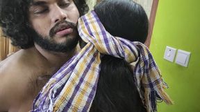 Old Traditional Dress with Sex and Blow Job of Vaishnavy and Sharun Raj, Mallu Couple Dress Removal Sex and Blow Job, Hot Couple