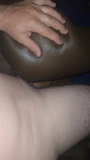 Hottest homemade threesome creampie and cum kissing with ebony babes   Clip 1