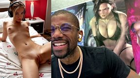 tight white bald pussy teen stepdaughter training her pussy for stepdaddy, ai generated