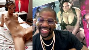 tight white bald pussy teen stepdaughter training her pussy for stepdaddy, ai generated