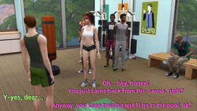 DDSims - Wife Fucked at Gym while Husband Watches - The Sims 4