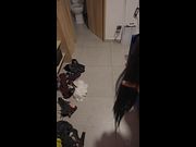 RIDING BIG COCK DILD WHILE TITS JUMP IN THE AIR