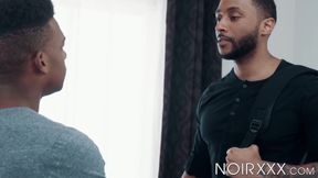 Bearded Jaxx Maxim houses his upright cock inside my dark ass hole