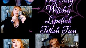 Happy Halloween Witchy big titty lipstick fetish fun - MP4