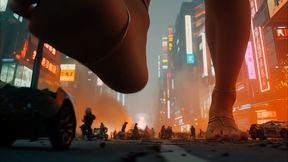 Giantess Foot Domination: Sensual Tokyo Crushing Rampage!