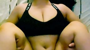 Busty Big Tits Young MILF Fucked in Her Black Sports Bra After Gym Workout Her Big Boobs Bouncing Like Crazy