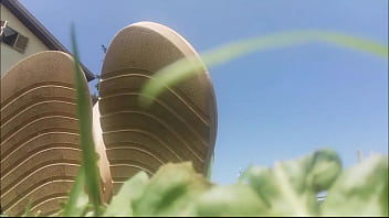 my beautiful bare feet caressing the grass