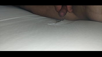 I fuck myself with the mattress thinking about my pussy and a beautiful ass