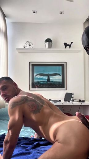 Brenno Villar and Black Manguera -interracial Fuck with the Huge Cock Masked (part 2)