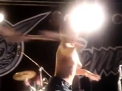 sexy girls flashing public nude rock concert striptease