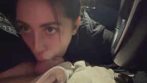She asked me to stop the car so she could suck me off cum