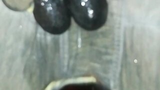 Amateur bear assplaying at work: anal insertions, gape hole & anal toys huge anal