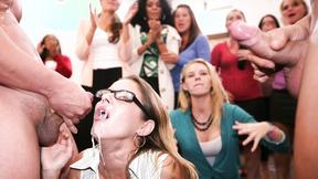 ”Office party with dick craving girls”