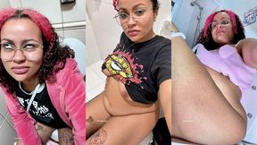 toilet farting intimate compilation bloated belly, naked farts, public toilet and pee