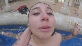 My evil step-brother tests my breathing underwater copy