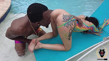 Sisi Pesos And Rome Major Petite Brunette MILF Dripping Hotel Passion!