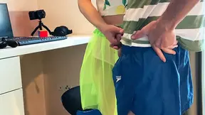 Stepfather mistakenly makes moves on stepdaughter thinking she's the wife.