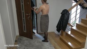 Amazon Delivery Guy Fuck Me Hard and Cum on My Face