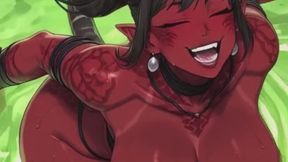 106. Hot Demon in green lava pool (Ai animation)