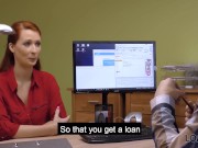 LOAN4K. Busty girl has sex with corrupted loaner right at his workplace