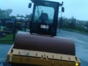 Outdoor Orgasm on a Job Site Excavator