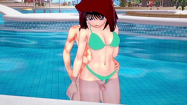 Anzu Mazaki (Tea Gardner) Pool - Red 1 - Yu-gi-Oh - Full And Full POV on Sheer or PTRN: Fantasyking3
