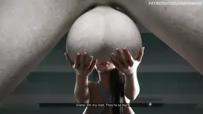 Girl gets fucked hard and creampied by monster cock in Episode 13