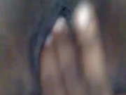 Young ebony pussy play