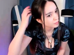Softcore solo with cute asian chick Akane Ozora