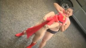 Busty Brunette Babe Takes a Grip-Tight Outdoor Bear Hug in Japan