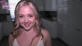 babysitter eva nyx teases him until he cums in her teen pussy
