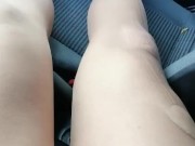Masturbating in my car, danger almost got me and I finished