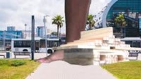 Giantess Soles Knock Down Buildings 1080