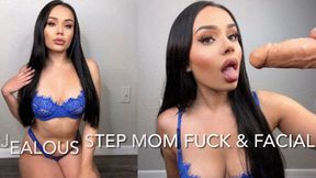 JEALOUS STEP-MOM FUCK & FACIAL