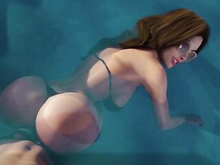 Away From Home Chapter two - 2 MILFs in a Jacuzzi and a Blow job in the Baths